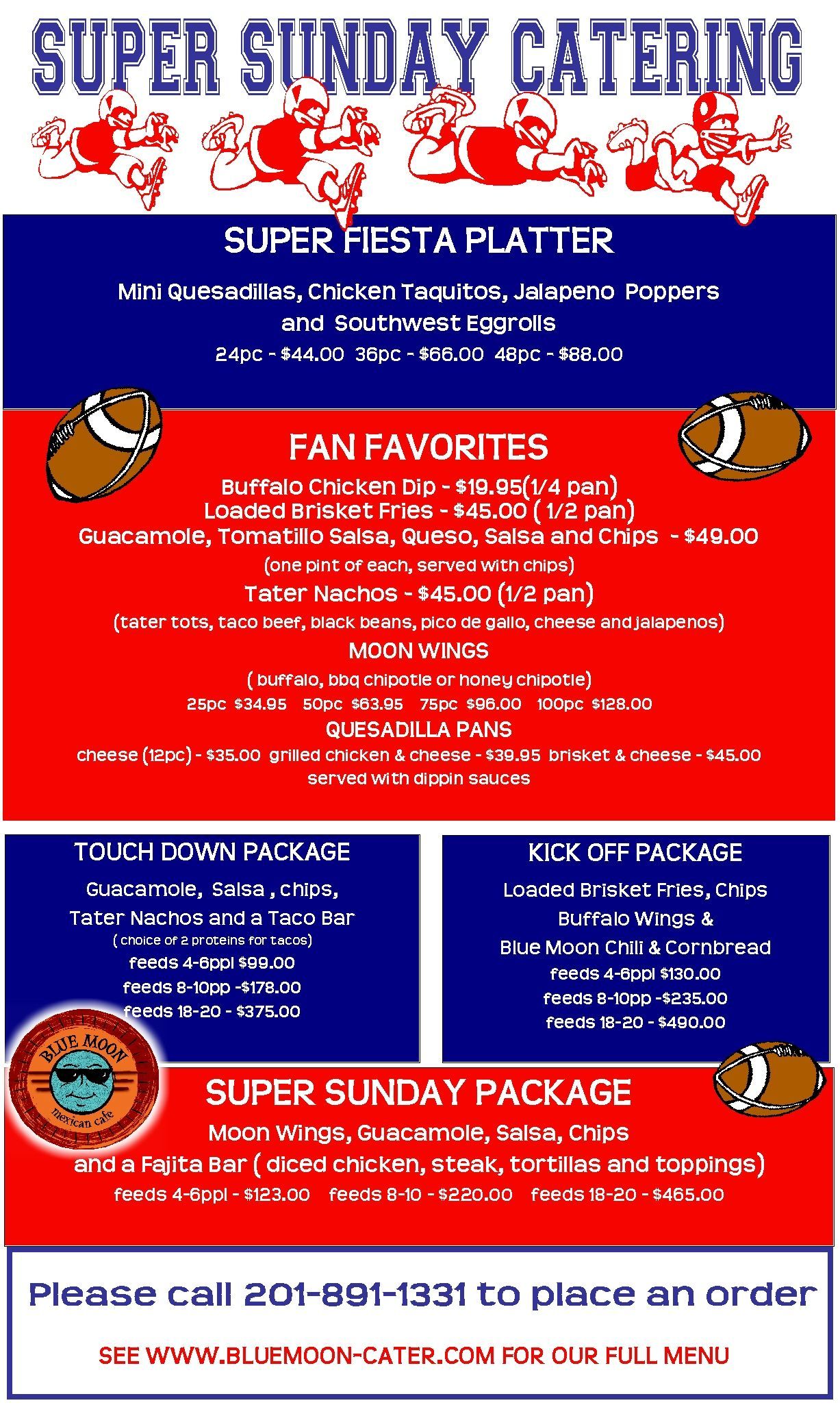 super bowl catering 