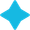 Icona a forma di stella a quattro punte o di rombo di colore blu su sfondo bianco.