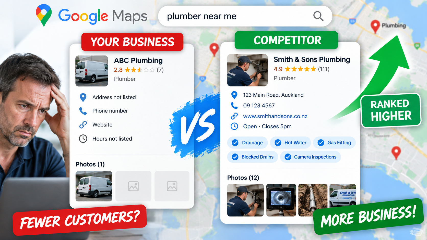 GBP Your Business vs Local Competitor