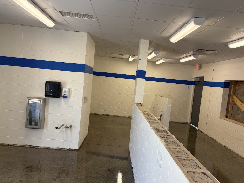 Polished concrete floor
