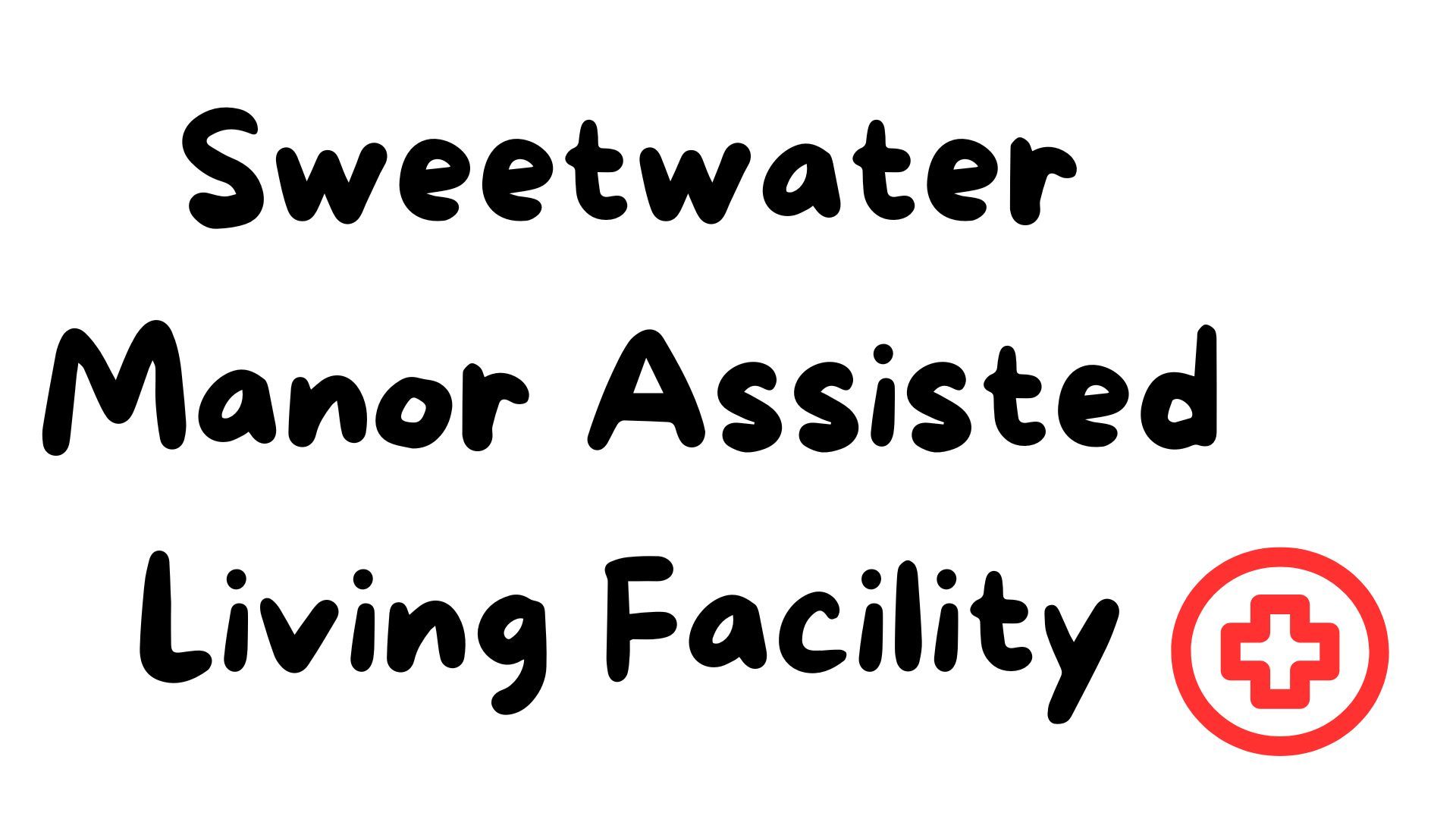 A logo for sweetwater manor assisted living facility