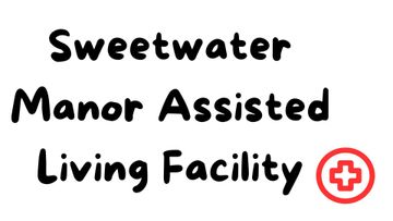 A logo for sweetwater manor assisted living facility