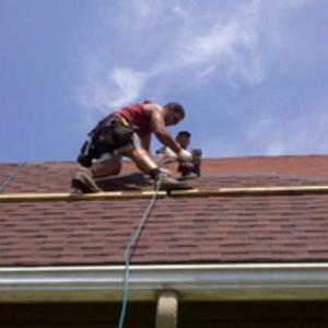 Worker on Roof