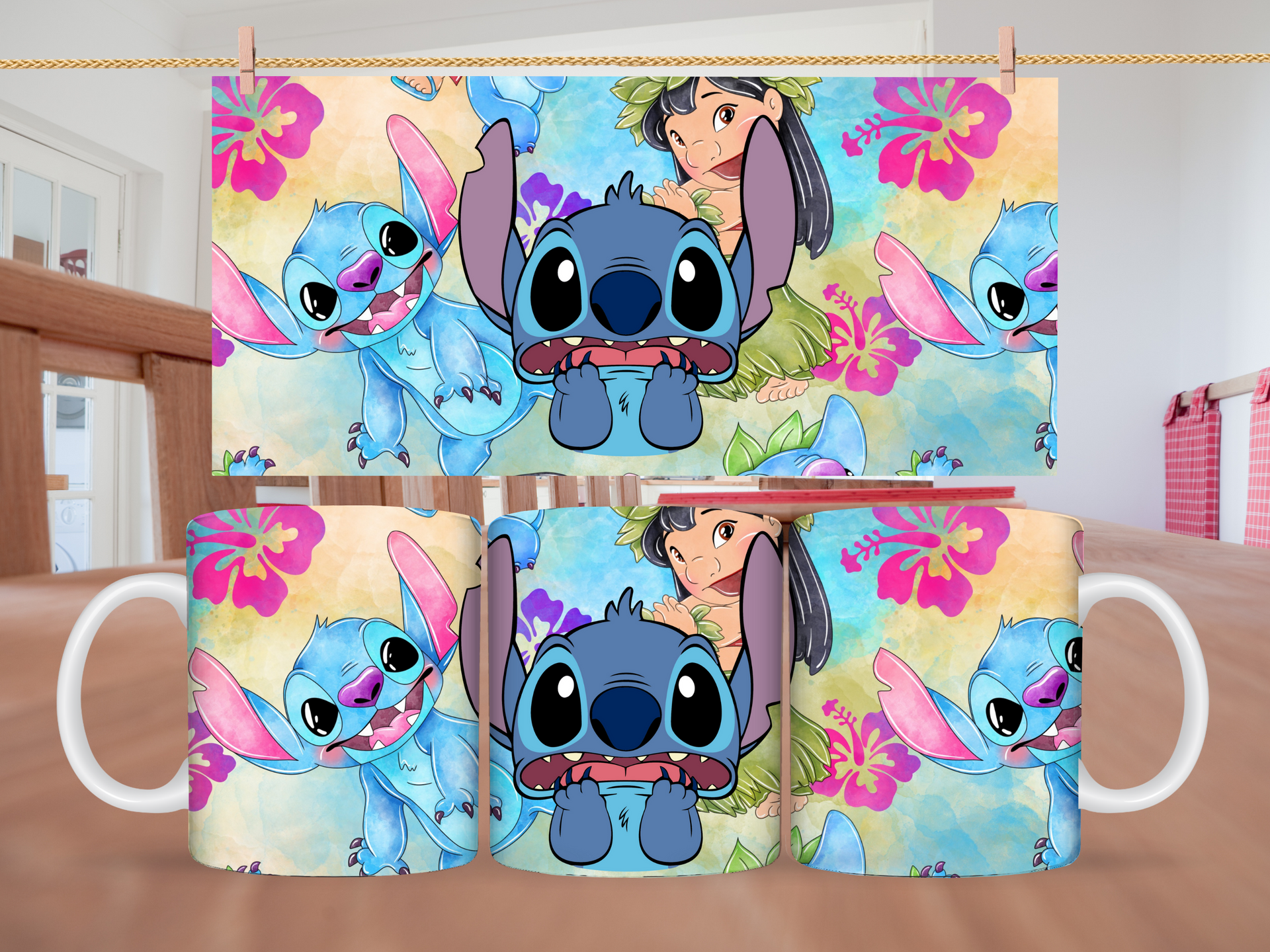 11oz Lilo & Stitch Leaves Mug