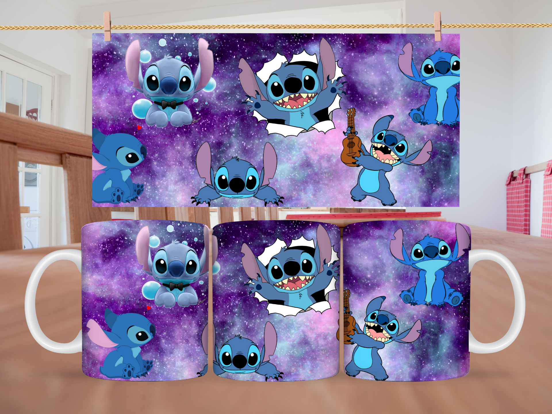 11oz Multi Stitch Night Sky Mug