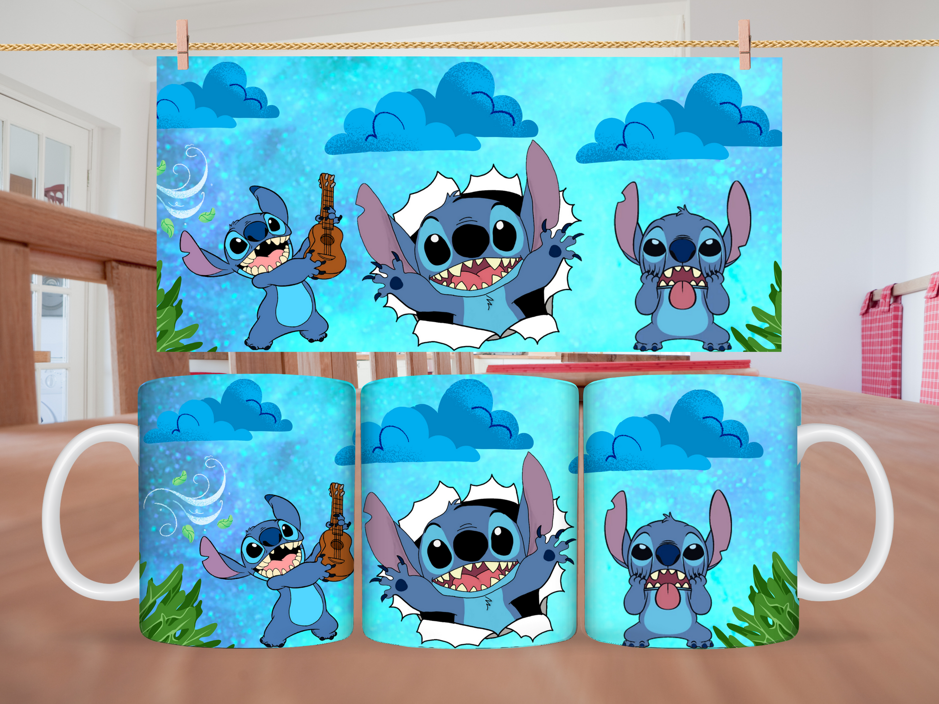 11oz Stitch Pulls Face Mug