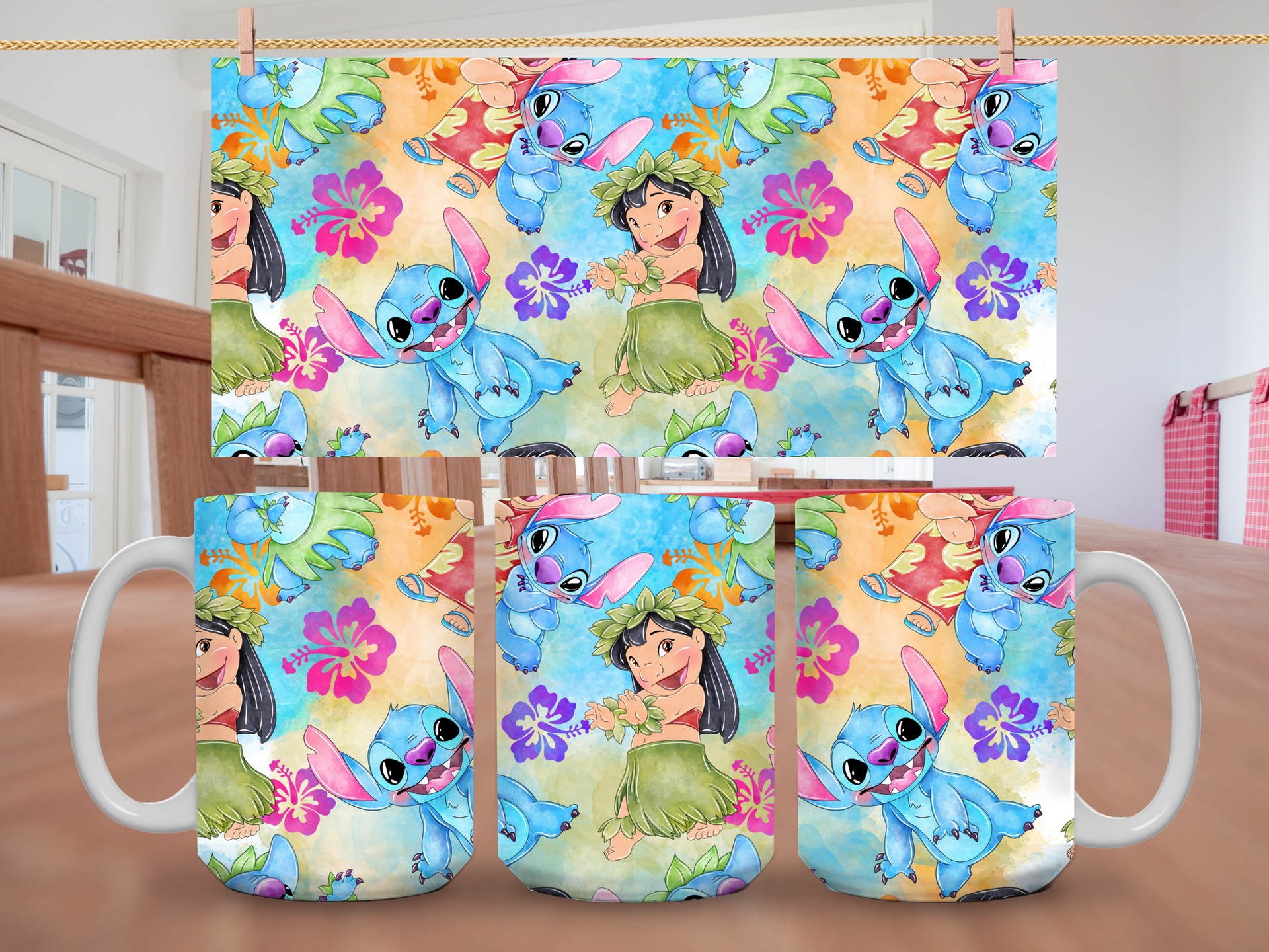 15oz Lilo & Stitch Dancing Mug