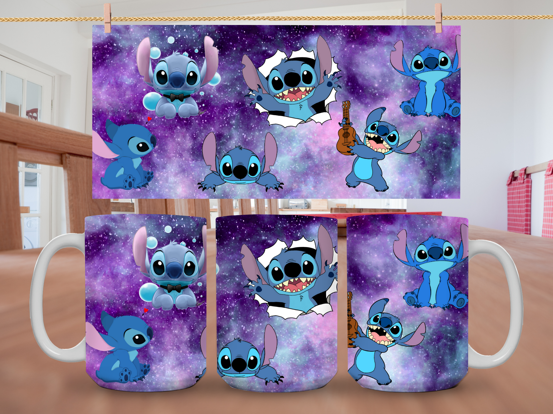15oz Multi Stitch Night Sky Mug