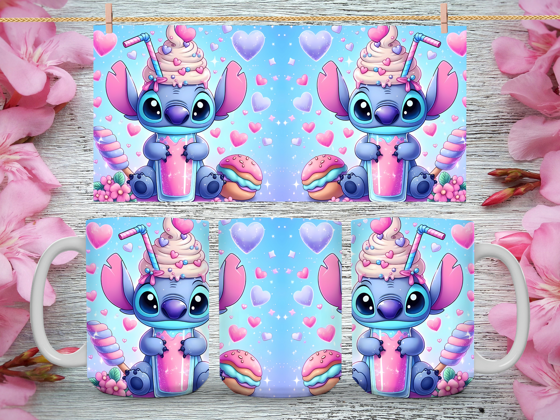 15oz Shake - Stitch Mug