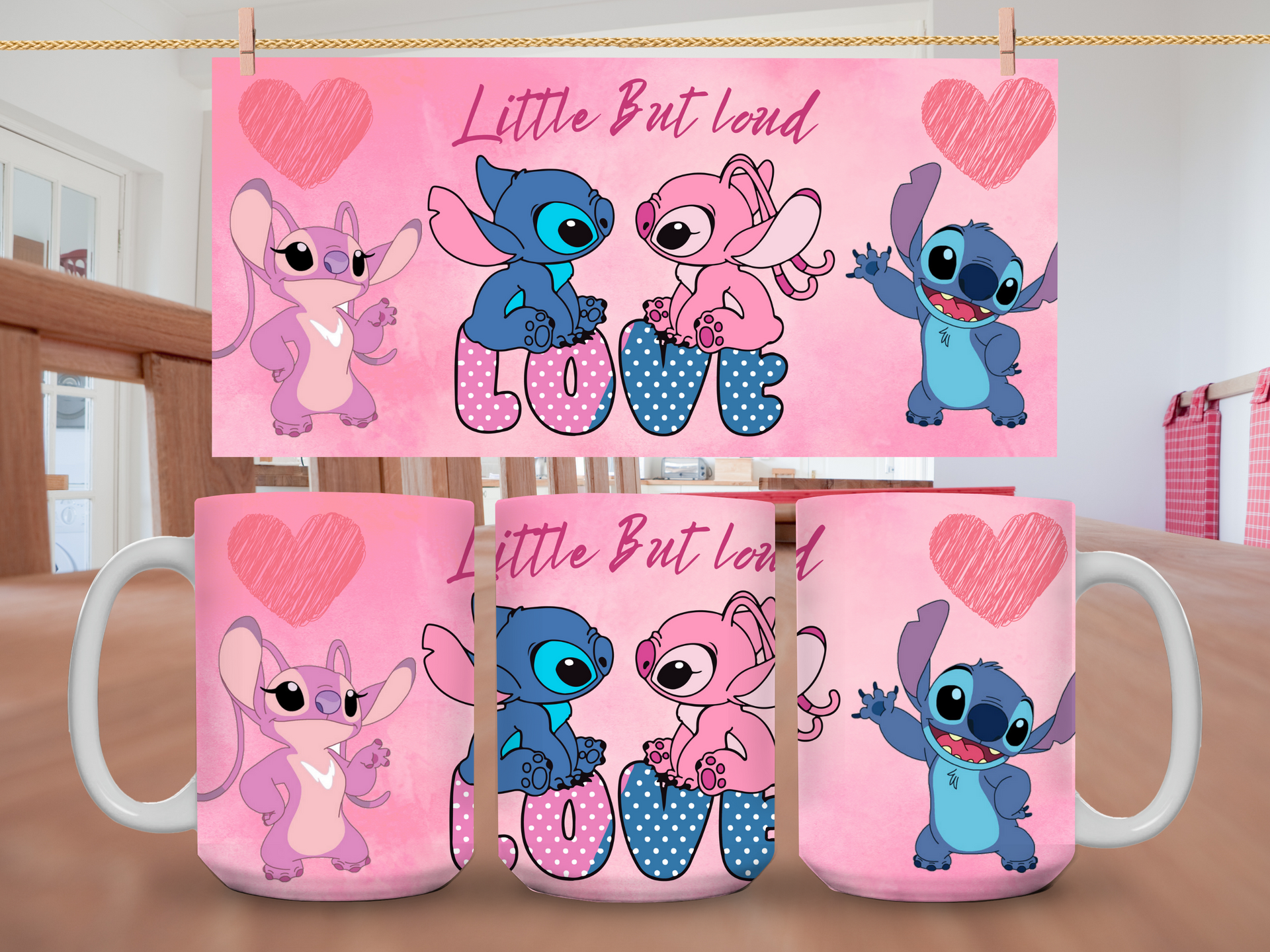 15oz Stitch Little but Loud Mug