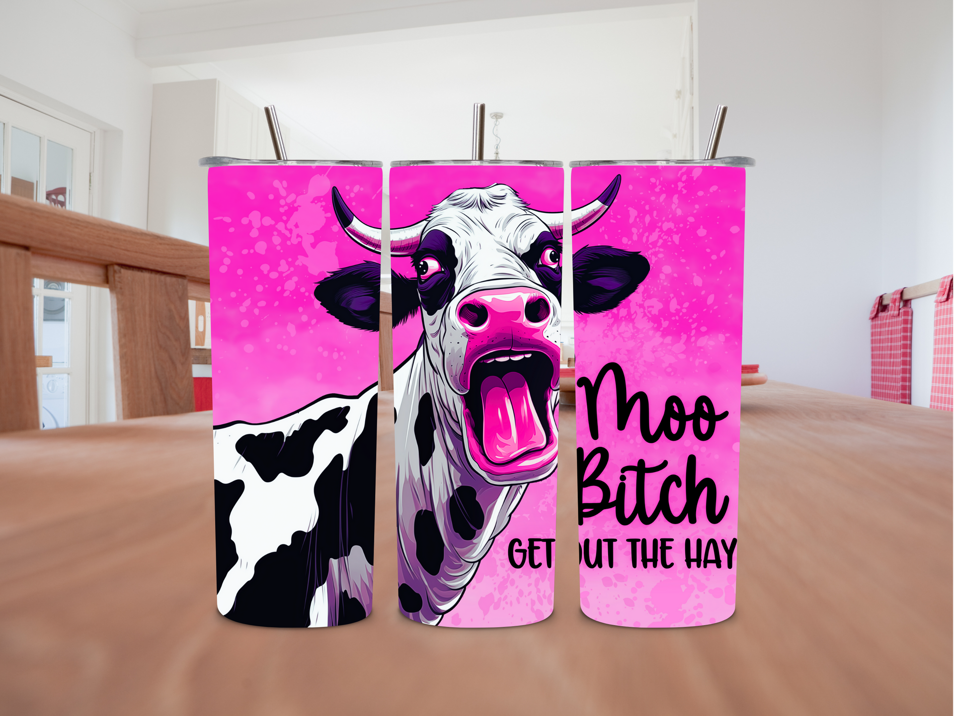 20oz Moo Bitch Get Out of the Way Tumbler