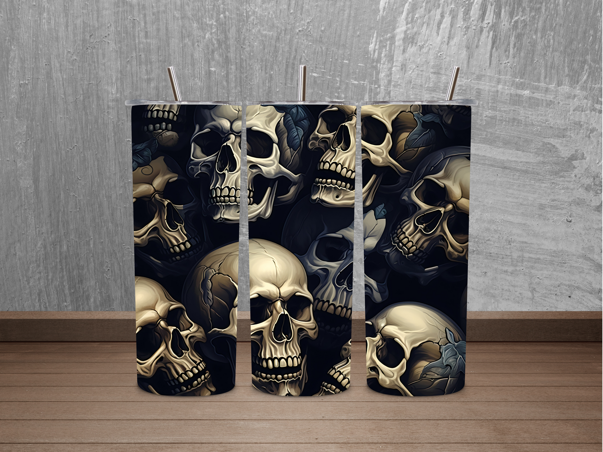 20oz Multi Skull Tumbler