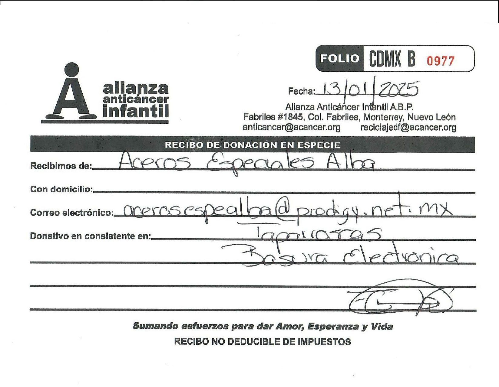 ACEROS ESPECIALES ALBA
