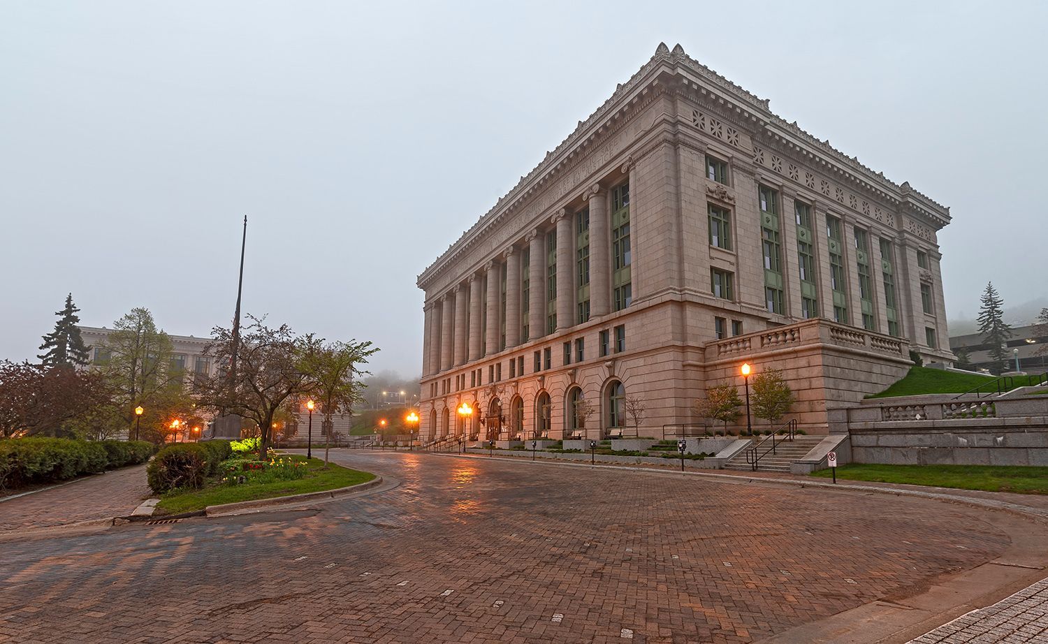 Saint Louis County Courthouse in the historic district of Duluth