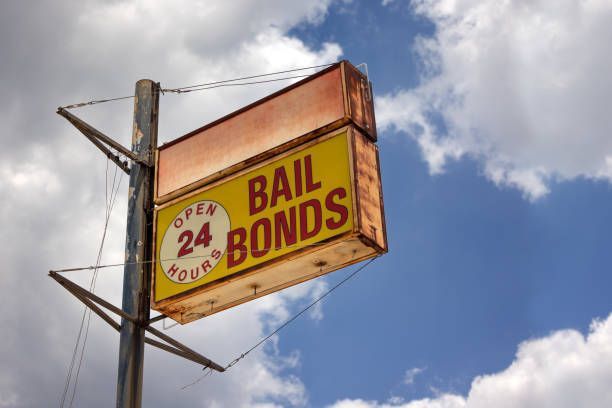 Representation of 24/7 bail bond agent services on a billboard.