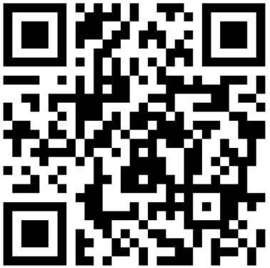 Black-and-white QR code on a white background