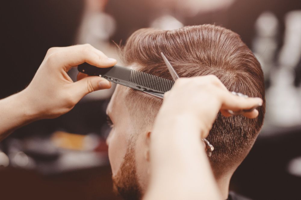 Hair Cut At A Barber Shop — Bermann Barbershop In Casey, ACT