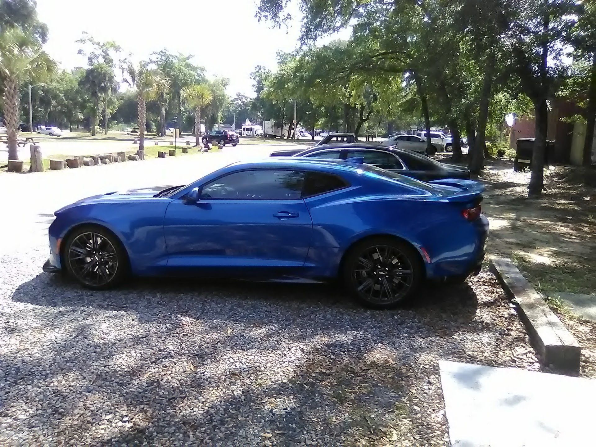 Blue Sports Car Parked Near Brian’s Tire Facility | Brian's Tire