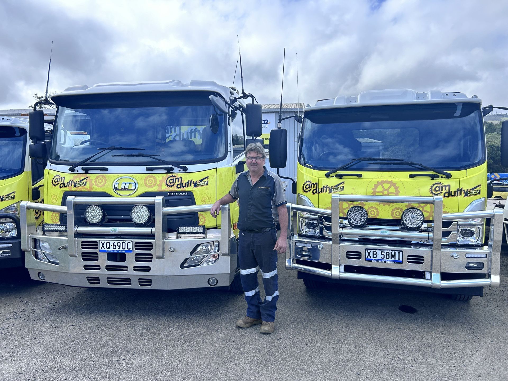 Man standing in front of cars — Cam Duffy Autos In Atherton, QLD