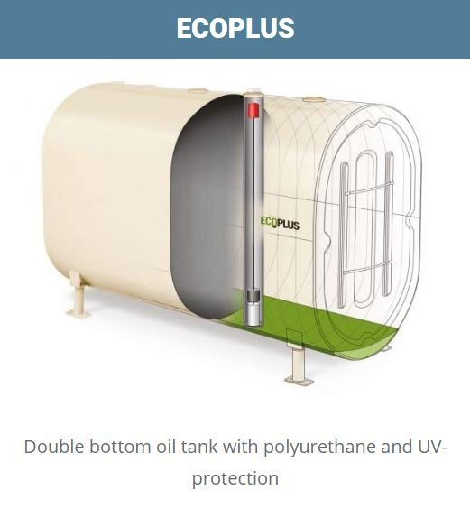white oil tank interior
