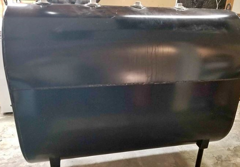 newly painted oil tank