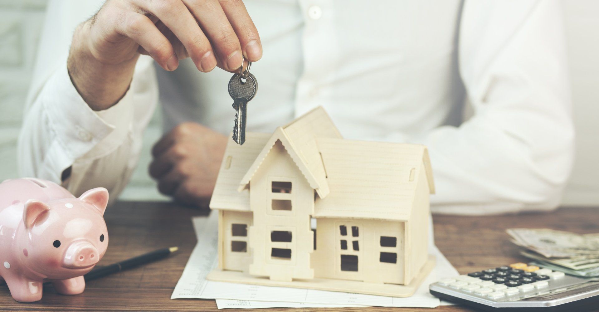 Model of house and key