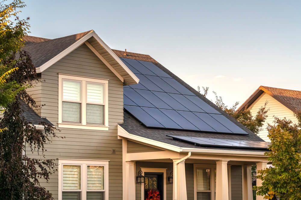 Solar Photovoltaic Panels on a House Roof — Renewable Energy in Wagga Wagga