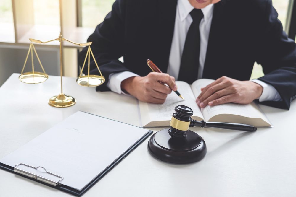 Solicitor Working on Documents