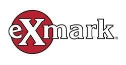 EXmark logo with red circle and black-and-white text