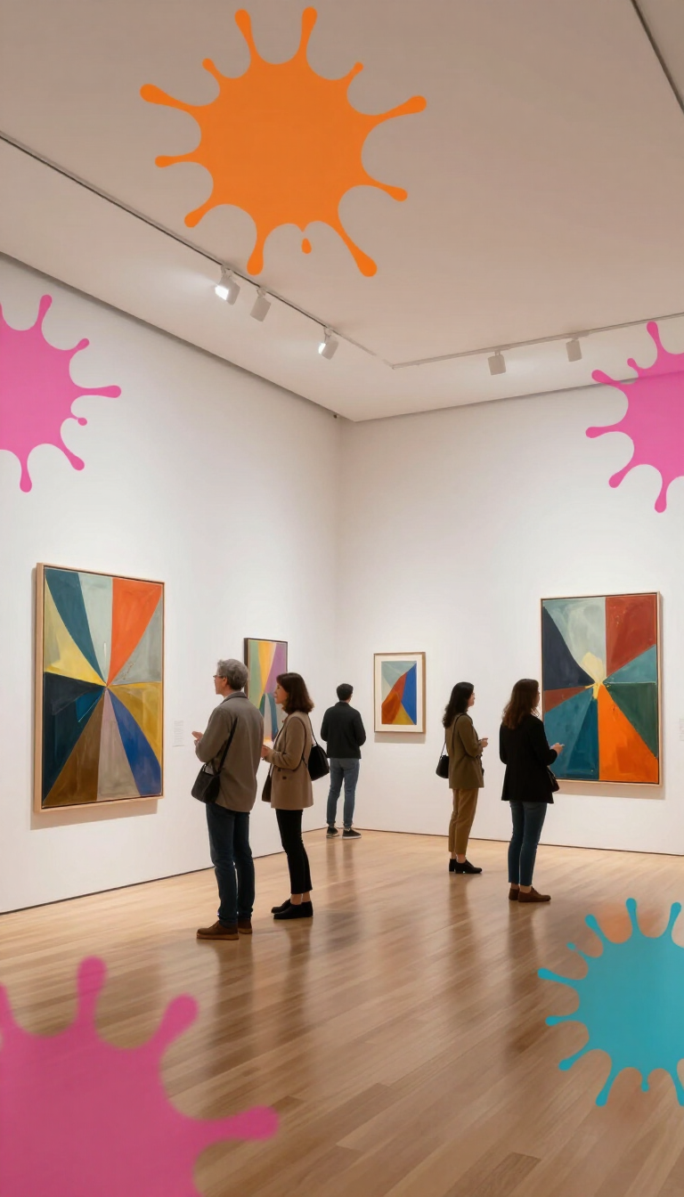 Art Expo Atlanta gallery interior with visitors