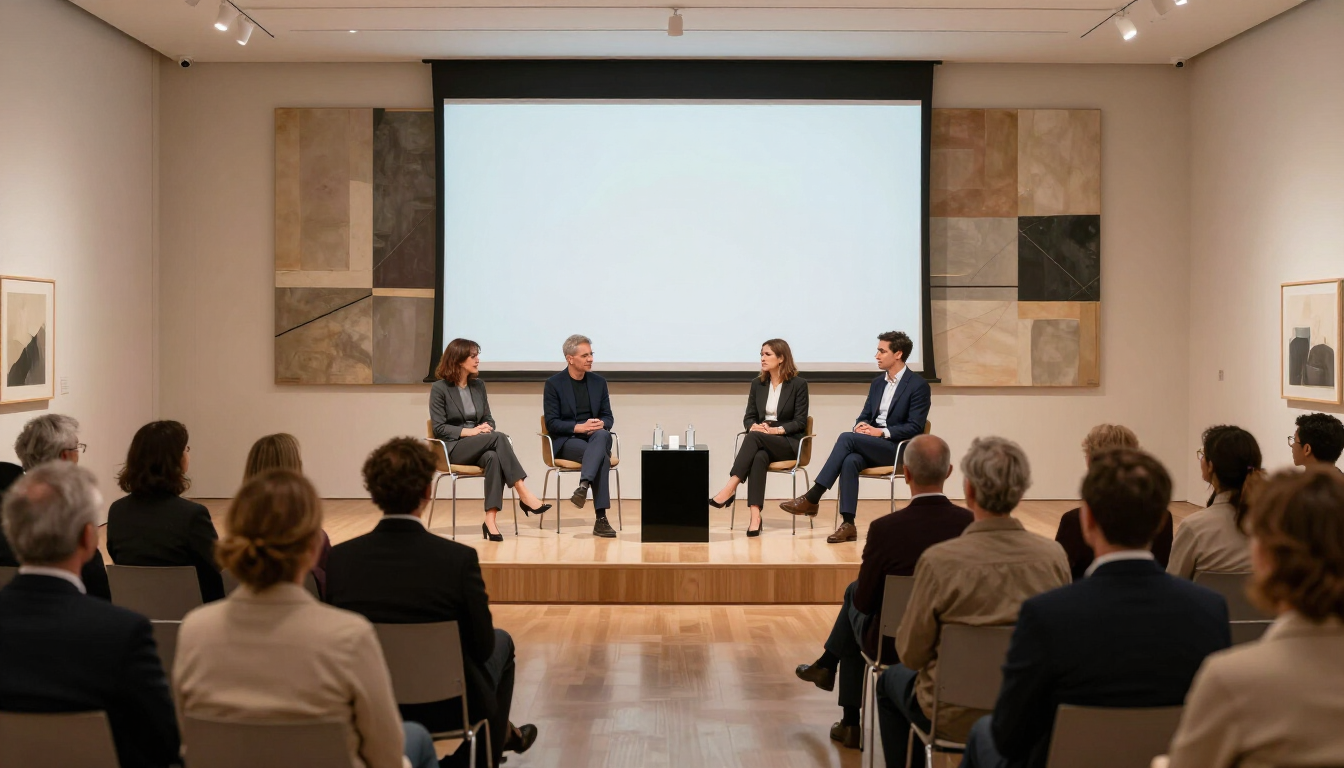 Panel discussion at gallery