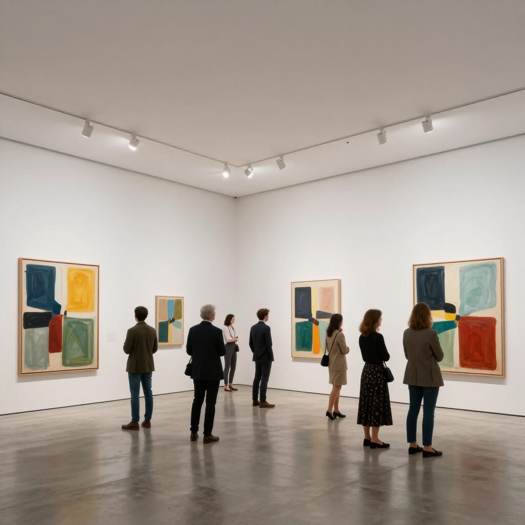 Contemporary gallery interior