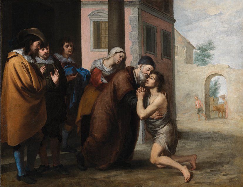 “The Return of the Prodigal Son” by Bartolome Esteban Murillo in 1660