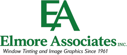 Elmore Associates logo in green with &ldquo;Window Tinting and Image Graphics Since 1961&rdquo; tagline