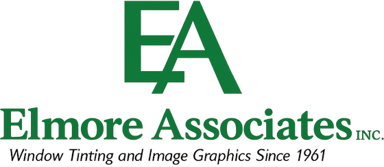 Elmore Associates logo in green with &ldquo;Window Tinting and Image Graphics Since 1961&rdquo; tagline