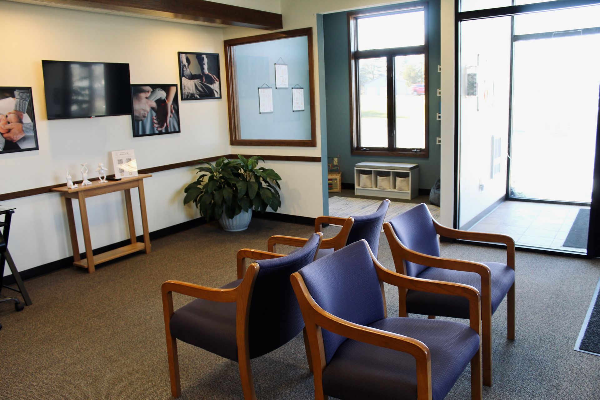 Office waiting room interior