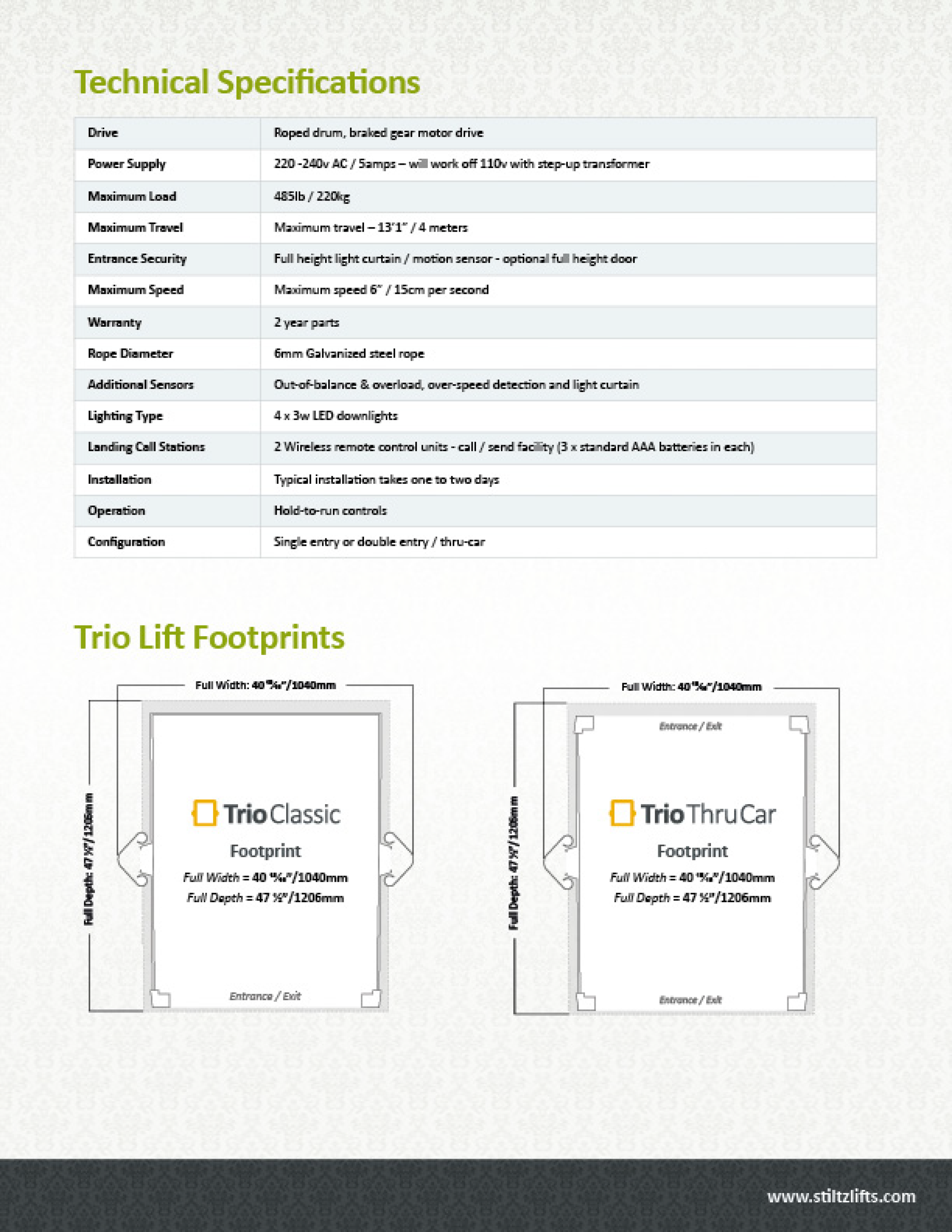 Stiltz Elevator Installation Universal Elevators