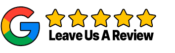 Google logo next to five yellow stars with the text