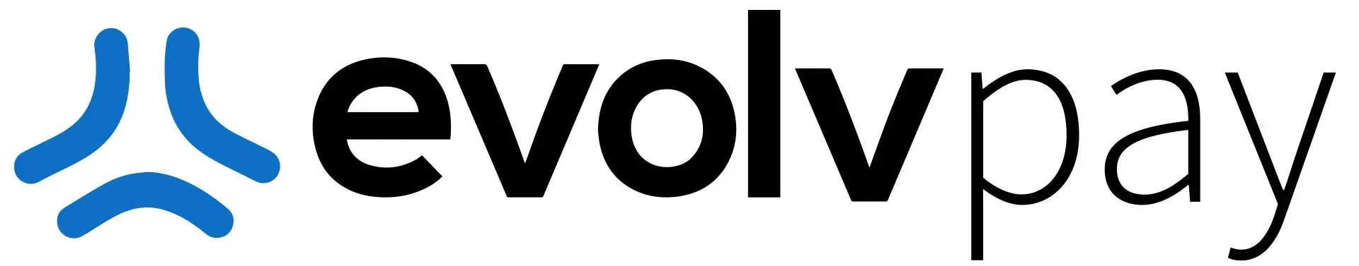 The evolvepay logo is blue and black on a white background.