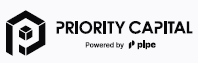 The logo for priority capital is powered by pipe.