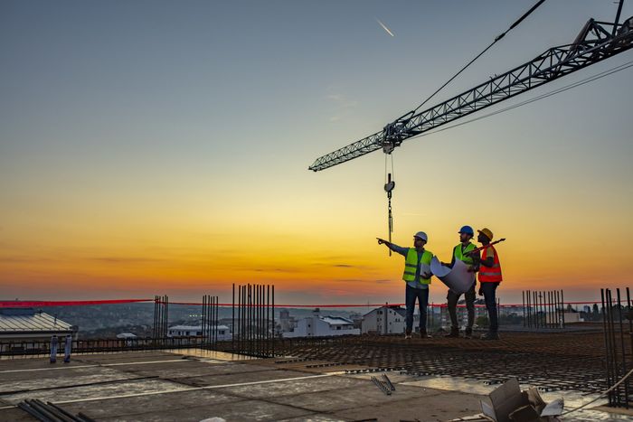 Workers At Construction Site — Jonesboro, AR — Anderson Engineering Consultants Inc Workers At Construction Site — Jonesboro, AR — Anderson Engineering Consultants Inc