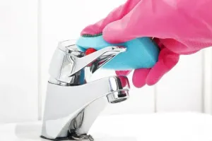Cleaning the Faucet Lever — Waterbury, CT — Dependable Cleaning Service CT