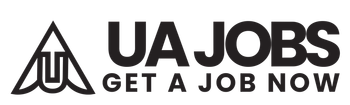 UA Jobs logo with stylized “UA” icon and slogan “Get a Job Now”