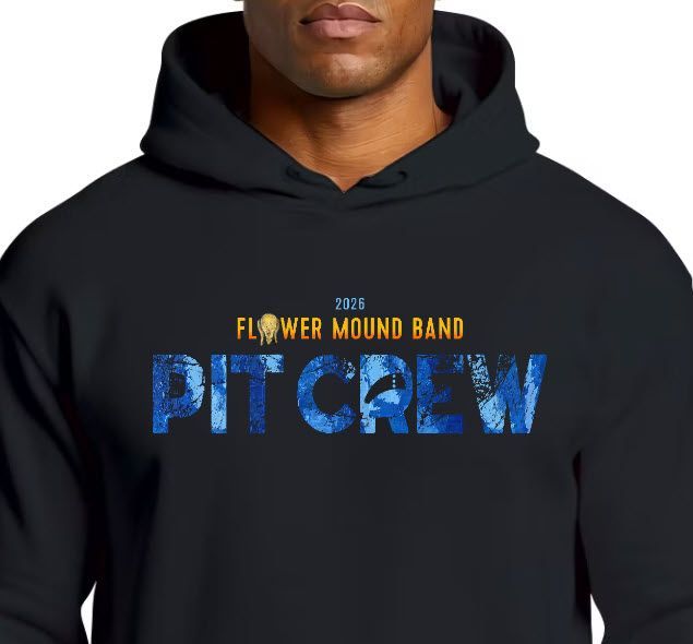 FMHS Band Pit Crew 2026 Hoodie SweatShirt - Reg Heavyweight