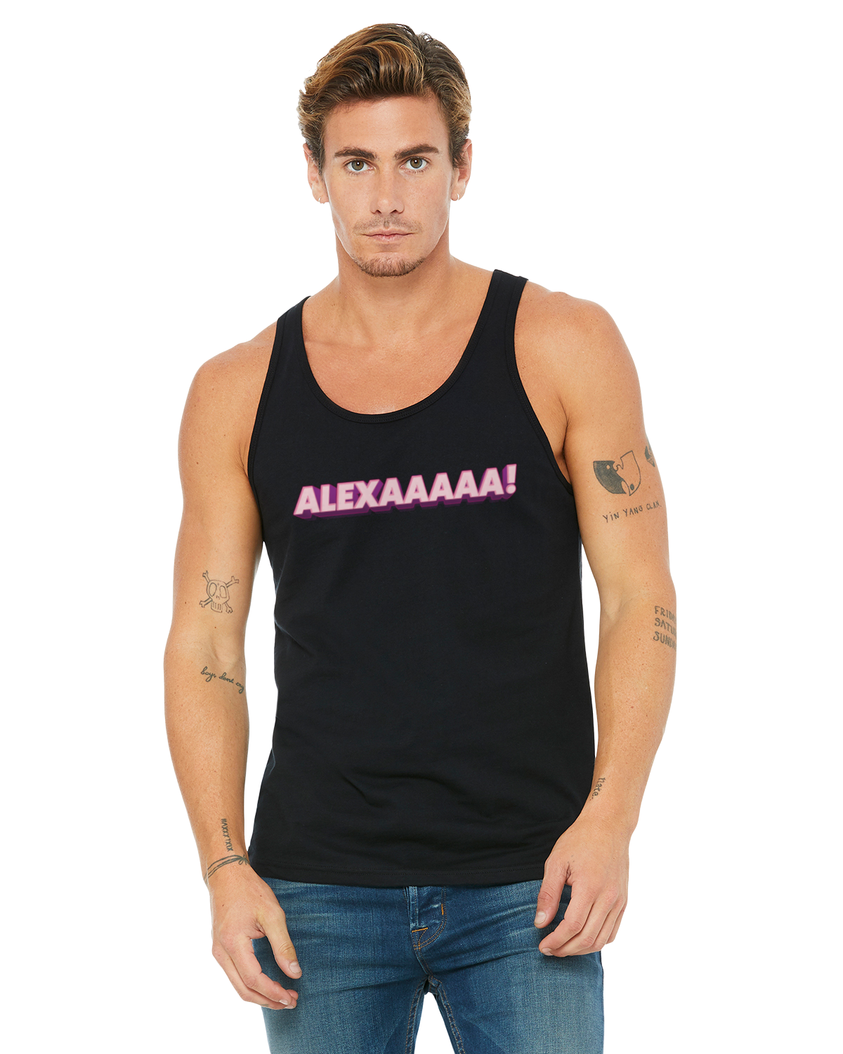 Alexaaaaa De La Cruz Phrase Tank - Black