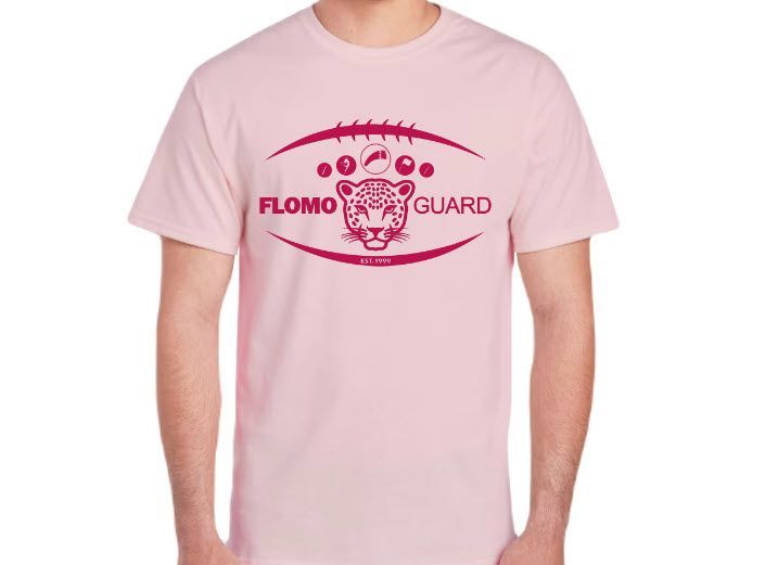 Flomo Guard Football Pink-Out T-Shirt (NON-customized)