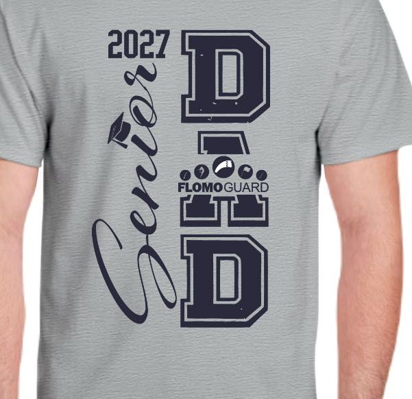 Flomo Guard Senior Dad 2027 Gray T-Shirt (NON-customized)