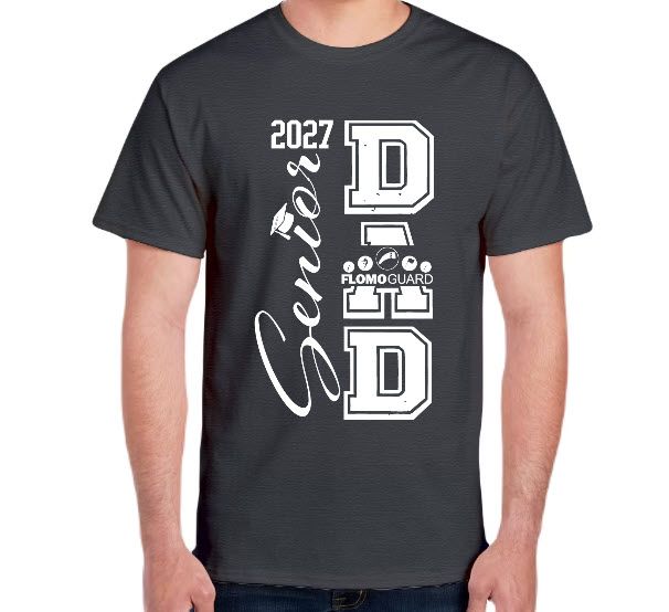 Flomo Guard Senior Dad 2027 Navy T-Shirt (NON-customized)