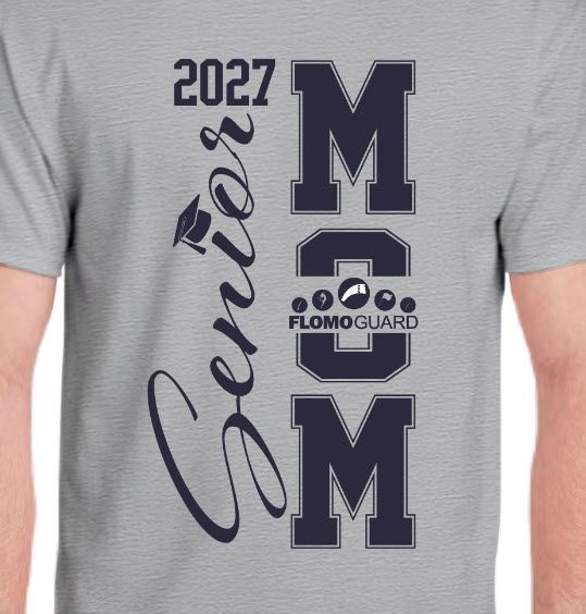 Flomo Guard Senior Mom 2027 Gray T-Shirt (NON-customized)