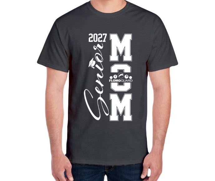 Flomo Guard Senior Mom 2027 Navy T-Shirt (NON-customized)